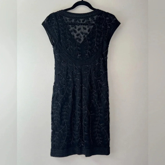 Sue Wong size 2 sequin art deco sheer back wedding guest formal midi dress - Picture 10 of 10